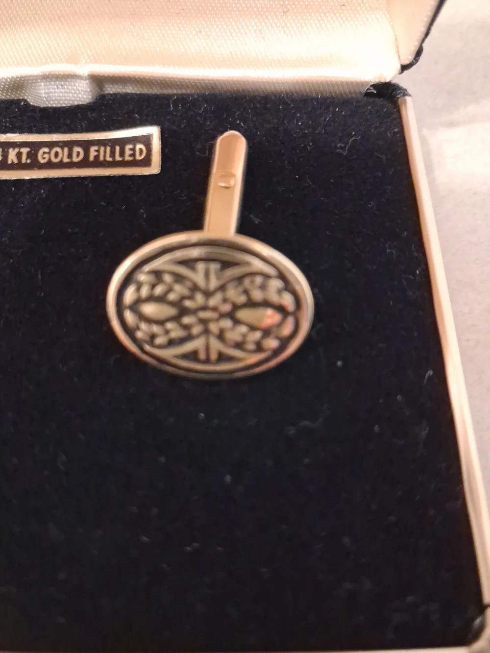 Nordstrom Gold Floral Round Cufflinks